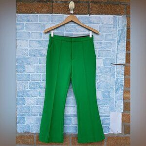 AREA NYC CROPPED CREASE-FRONT TROUSERS size 6